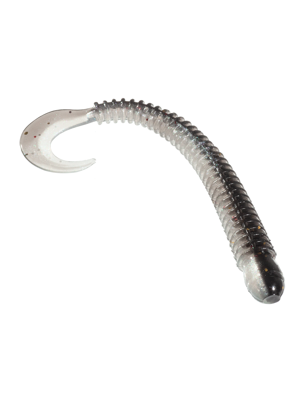 Приманка ZUB-WORM-ZANDER 135мм(5,3")-5шт, (цвет 030) черный верх-натурал низ
