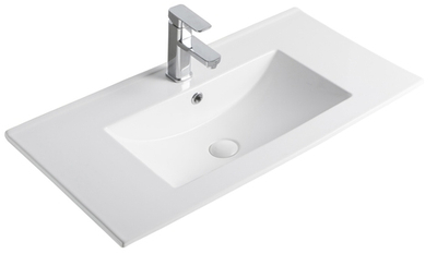 Раковина Gid NYJ803-80 71111 встраиваемая сверху белая 81x40x17
