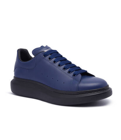 Кожаные кроссовки Alexander McQueen - темно-синий(727388 WIEE0)