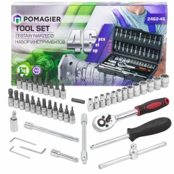 Набор инструмента 46пр. 1/4''(6-гран.)(4-14мм) POMAGIER POM-2462-46