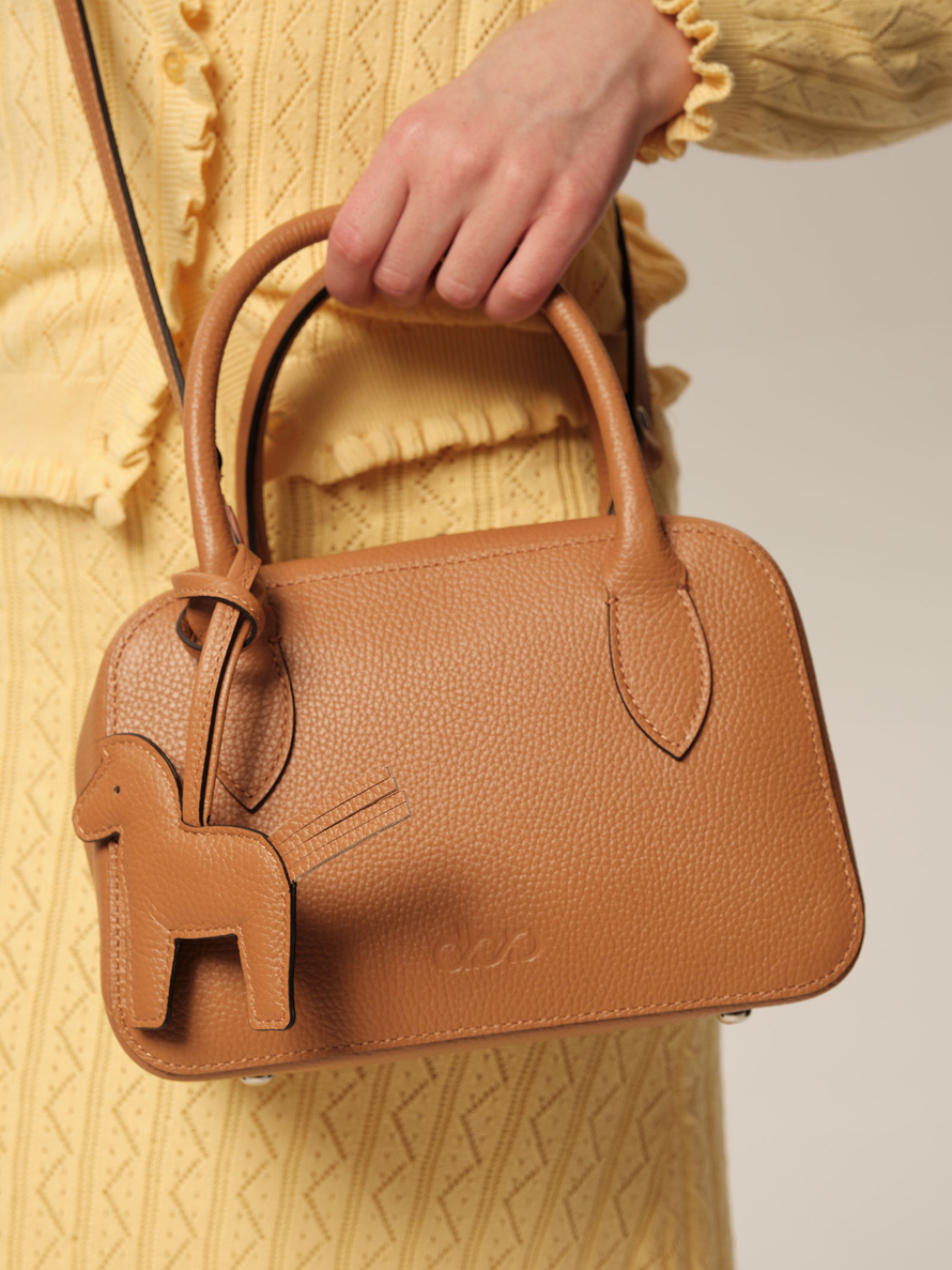 Кожаная сумка Polly summer DBR 31401 коричневый лист