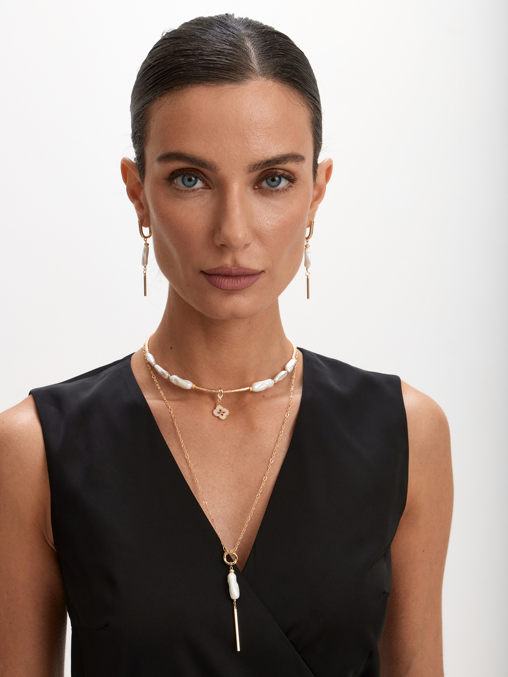 91003280 Серьги Selena Pearls