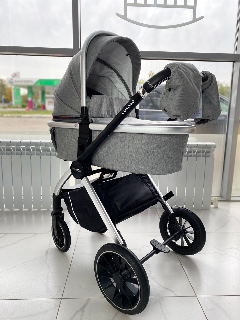 Модульная коляска 2 в 1 luxmom 750 Серый