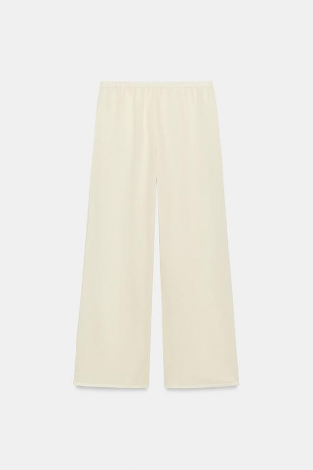 ZARA БРЮКИ ПРЯМОГО КРОЯ, ЭКРЮ