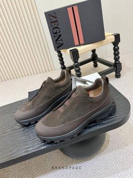 Слипоны тёмно-коричневые от Zegna BP5-540530
