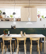 Pendant design lamp Hem Alphabeta by Luca Nichetto (C)