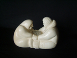 Игра в шашки, миниатюра