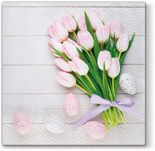 Салфетки трехслойные для декупажа, коллекция Lunch PAW Decor Collection Нежная Пасха