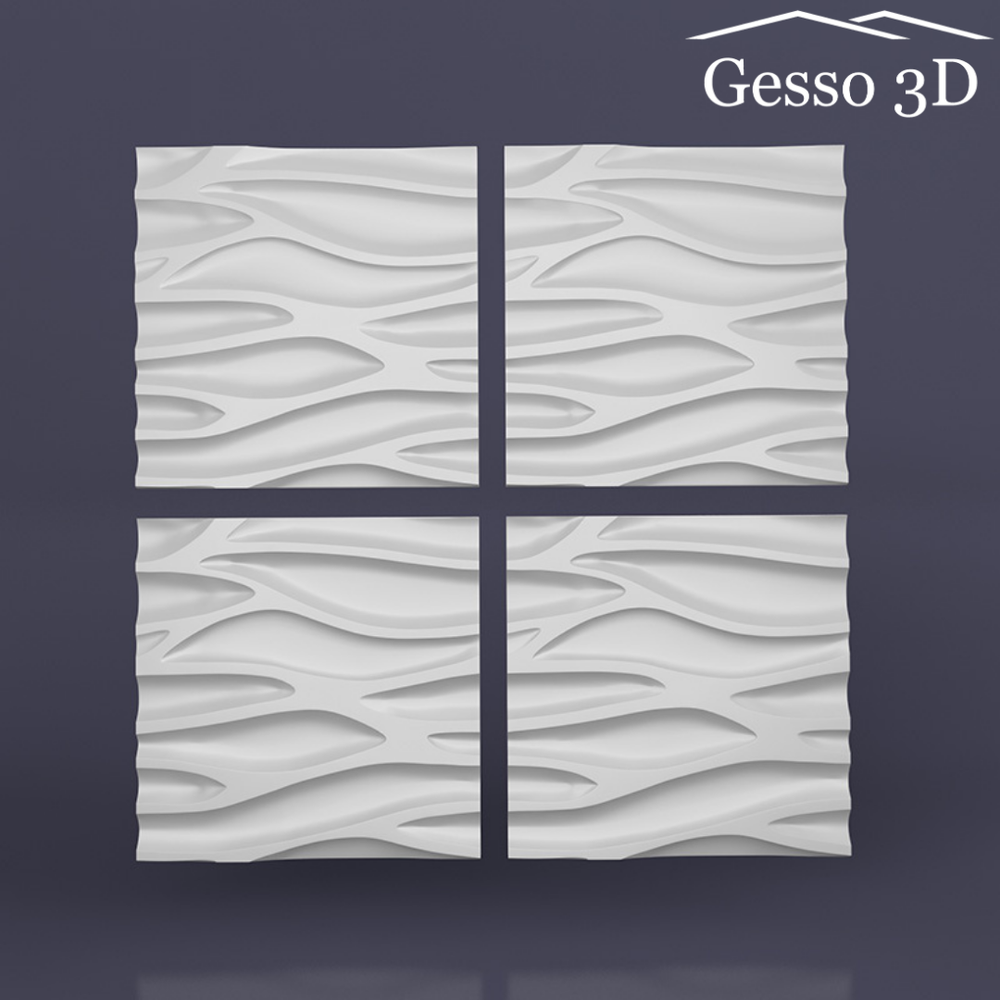 Гипсовая 3D панель Каскад