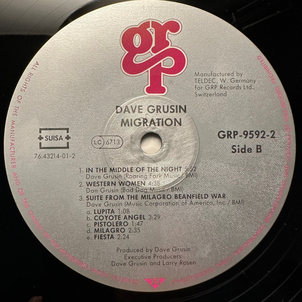 Dave Grusin - Migration (Швейцария 1989г.)