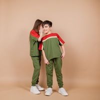 Футболка Колор блок "Хаки" подростковая