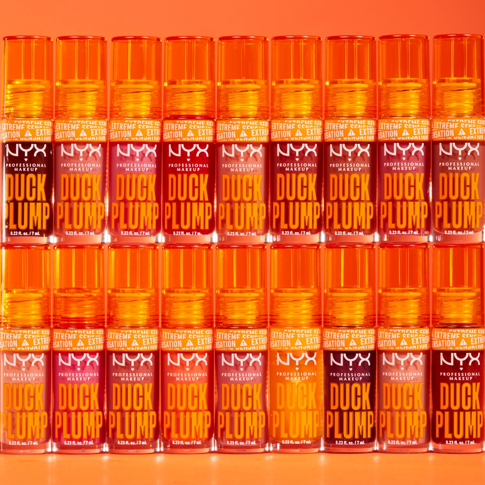 NYX Professional Makeup Duck Plump - Блеск для губ с эффектом увеличения оттенок 02 Banging Bare, 7 ml