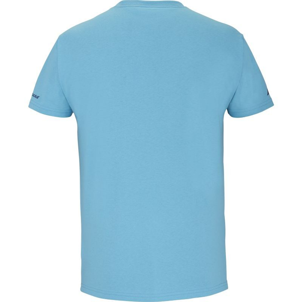 Мужская теннисная футболка Babolat Cotton Lebron - небесный