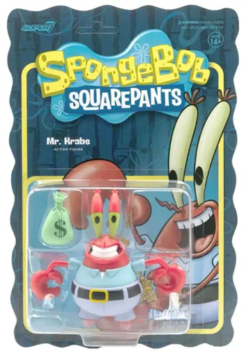 Фигурка Super7 - Spongebob ReAction W1-Mr. Krabs