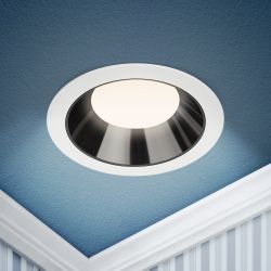 Светильник светодиодный встраиваемый Даунлайт ЭРА LED 21-18-3K круглый 18Вт 3000К | Downlight