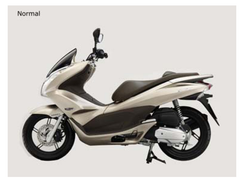 64501-KWN-902ZE. COVER, R. FR. *YR301M*, Light Brown. Honda PCX.