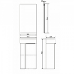 Comforty. Тумба-умывальник "Асти-40" дуб дымчатыйс раковиной Comforty 9140