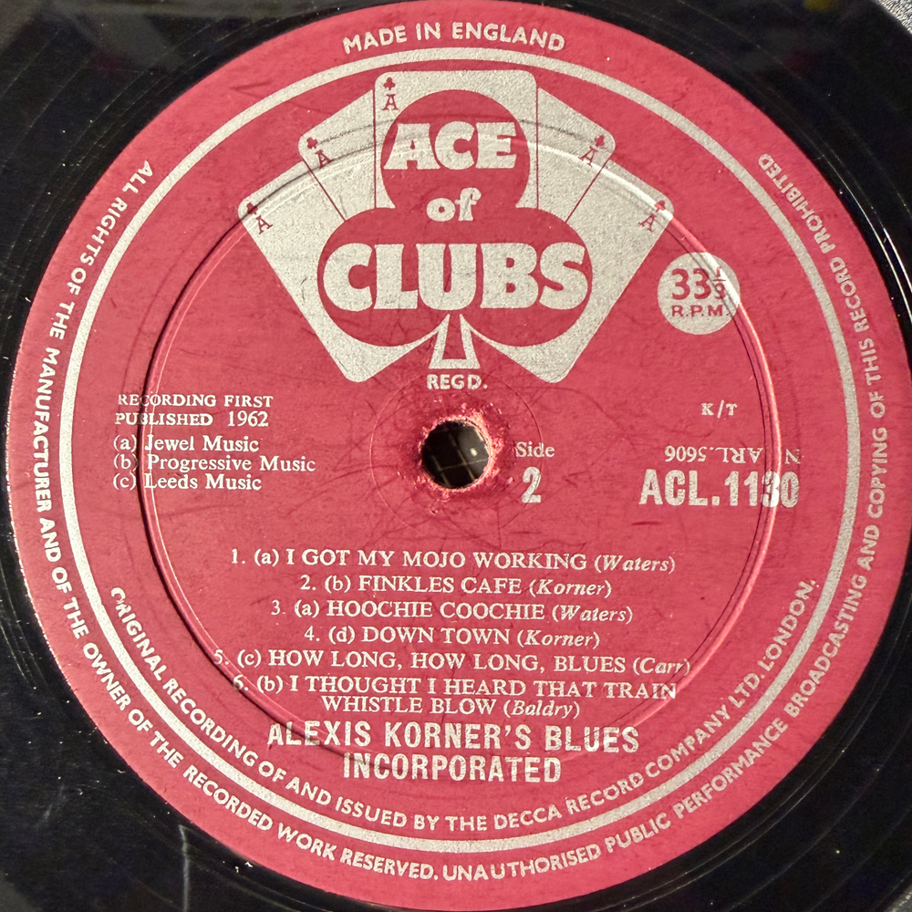 Alexis Korner’s Blues Incorporated* ‎– R & B From The Marquee (Англия 1963г.)