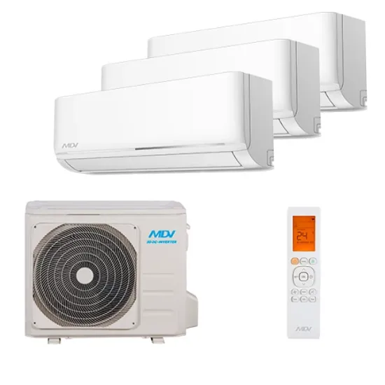 Мультисплит система на 3 комнаты MDV MDSAL-07HRFN8 x 3 / MD3O-21HFN8