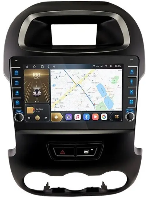 Магнитола для Ford Ranger 2011-2015 - Kuberg OL-9204 (кнопки и крутилки), Android 12, Быстрая, CarPlay, 4G SIM-слот