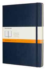 Блокнот Moleskine Classic (QP090B20) 19х25 cм 192стр. линейка твердая обложка синий