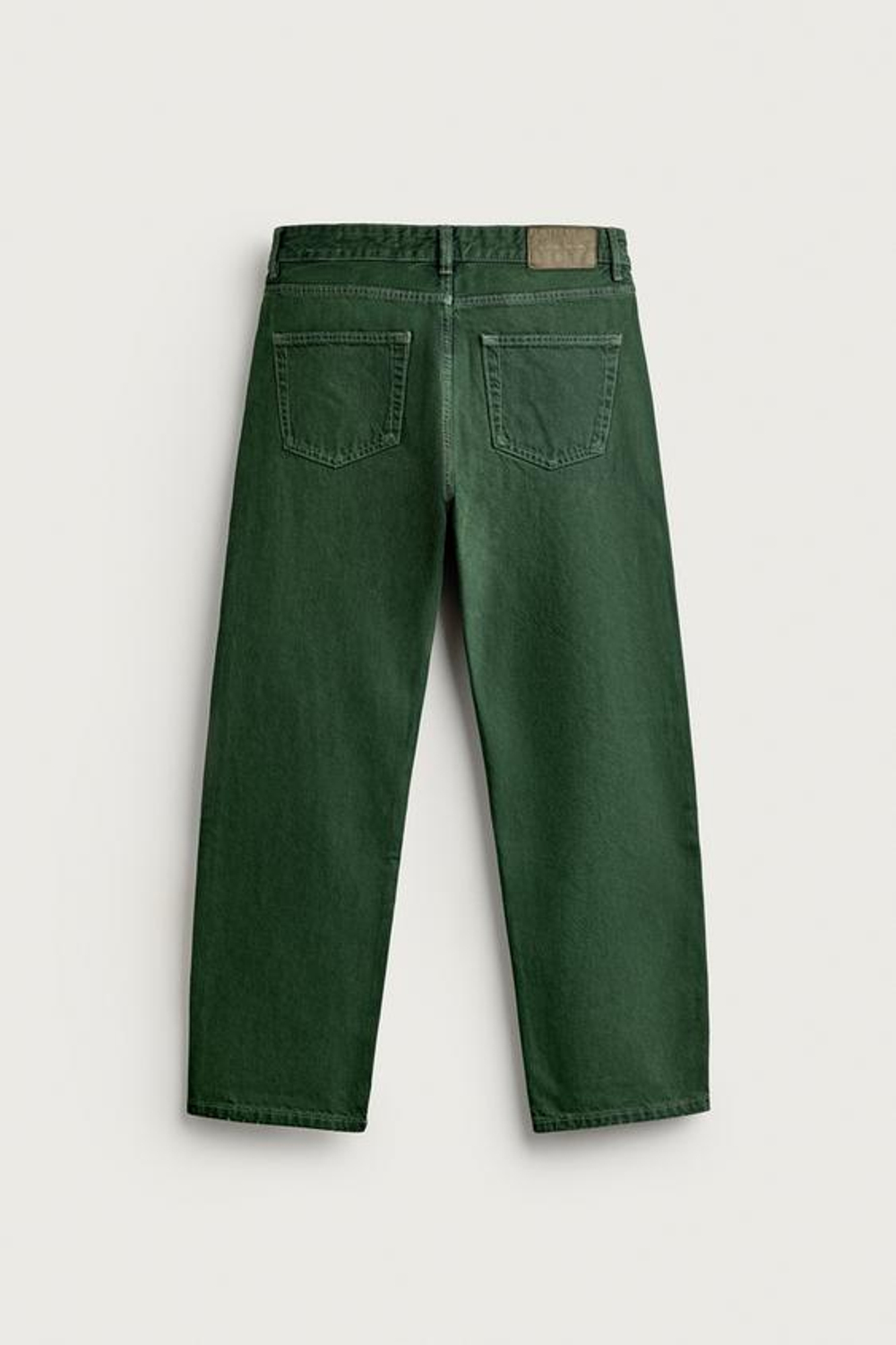 ZARA ДЖИНСЫ REGULAR FIT, ЗЕЛЕНЫЙ