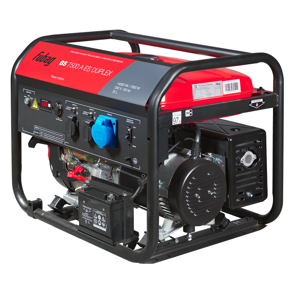 Бензиновый генератор Fubag BS 7500 A ES DUPLEX
