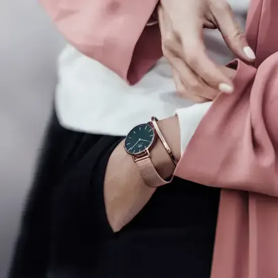 Наручные часы с браслетом Daniel Wellington (часы DW00100161 + браслет DW00400001)