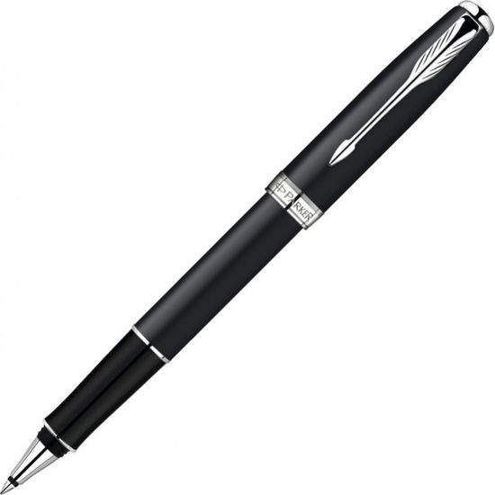 Ручка-роллер Parker Sonnet T529, цвет: MattBlack CT, стержень: Fblack, S0818110