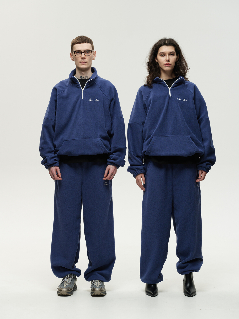 Drawstring Sweatpants Navy Smoke