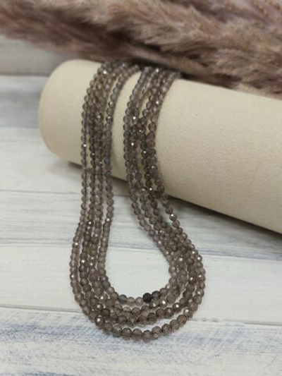 Бусины раухтопаз A граненый 3,5 мм