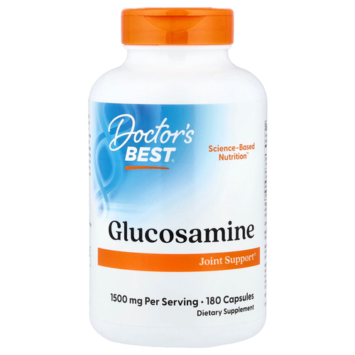 Doctor's Best, глюкозамин, 180 капсул (750 мг в 1 капсуле)