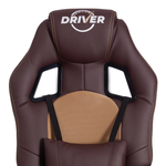 Driver Кресло (кожзам/ткань коричневый/бронза)