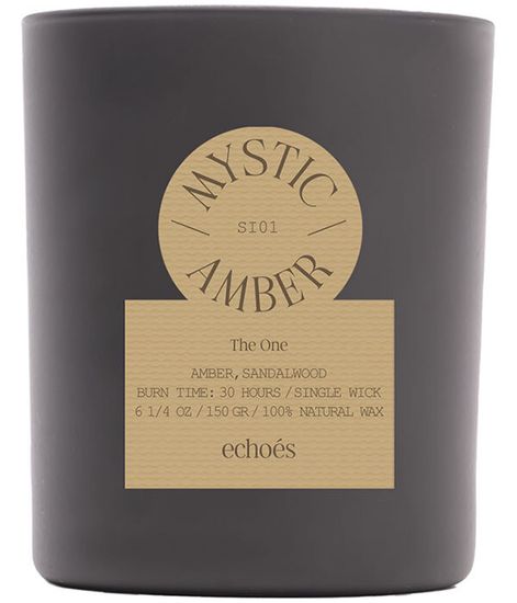 Mystic Amber, свеча The ONE collection, Echoes