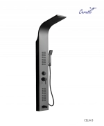 Душевая панель Ceruttispa СЭЛИЯ (CELIA) B CT10401 из нержавеющей стали, цвет черный