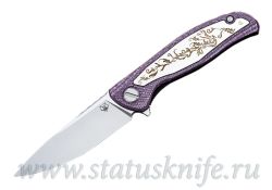 Нож Широгоров Хати Hati Chris Reeve CGG Purpleфотография - 1