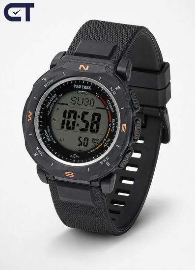 PRCASIO G-69-1DR PRO TREK мужские наручные часы — PRO TREK с Triple Sensor, солнечным питанием и Duplex LCD