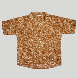 Short Sleeve Shirt Brown Giraffe