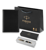 Подарочный набор: Ежедневник недатированный и Шариковая ручка Parker IM Metal, цвет: Black GT