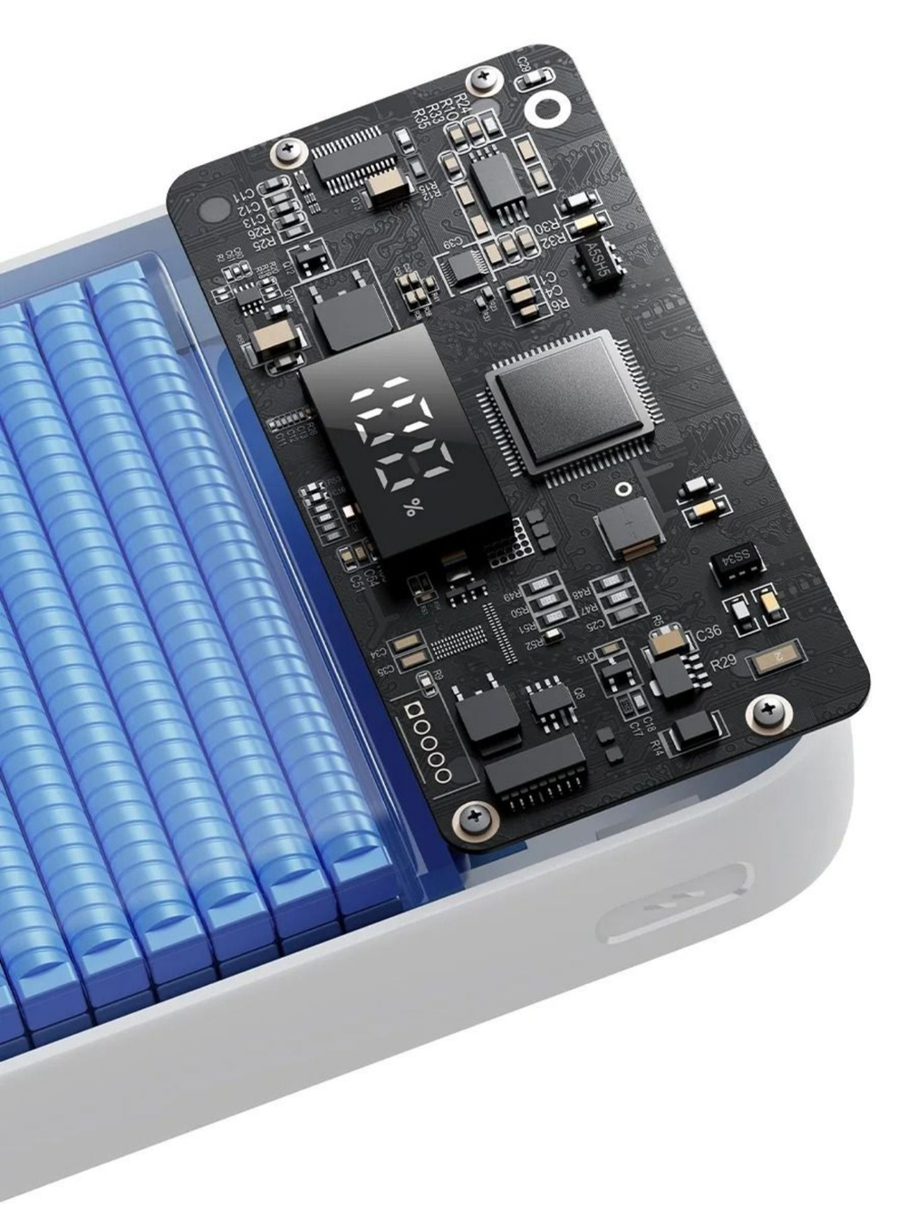 Внешний аккумулятор повербанк белый Power Bank 20000mAh 22.5W BASEUS