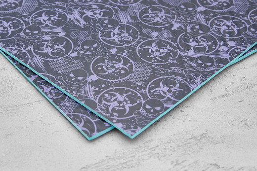 Кайдекс Toxic Skull black/lavender 2,03мм, лист 300x200мм