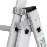 Лестница-стремянка алюминиевая 3 x 10 ступеней, 2,67 - 6,31 м, Новая высота NV 1230, 1230310---