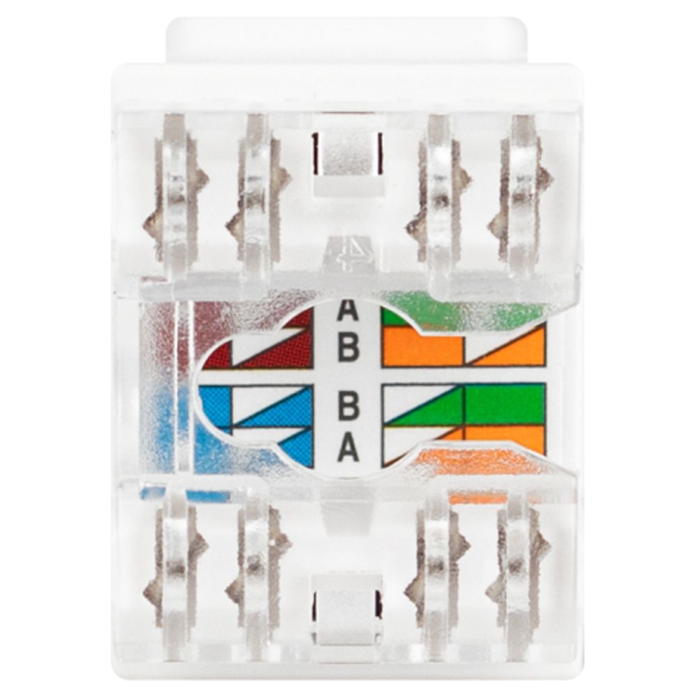 Коннектор ЭРА ОФИС 18-8002-01 RJ45 CAT6 UTP Keystone цвет белый | ЭРА Люки