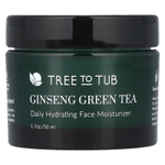 Tree To Tub, женьшень и зелёный чай, увлажняющий крем для лица, 50 мл (1,7 унции)