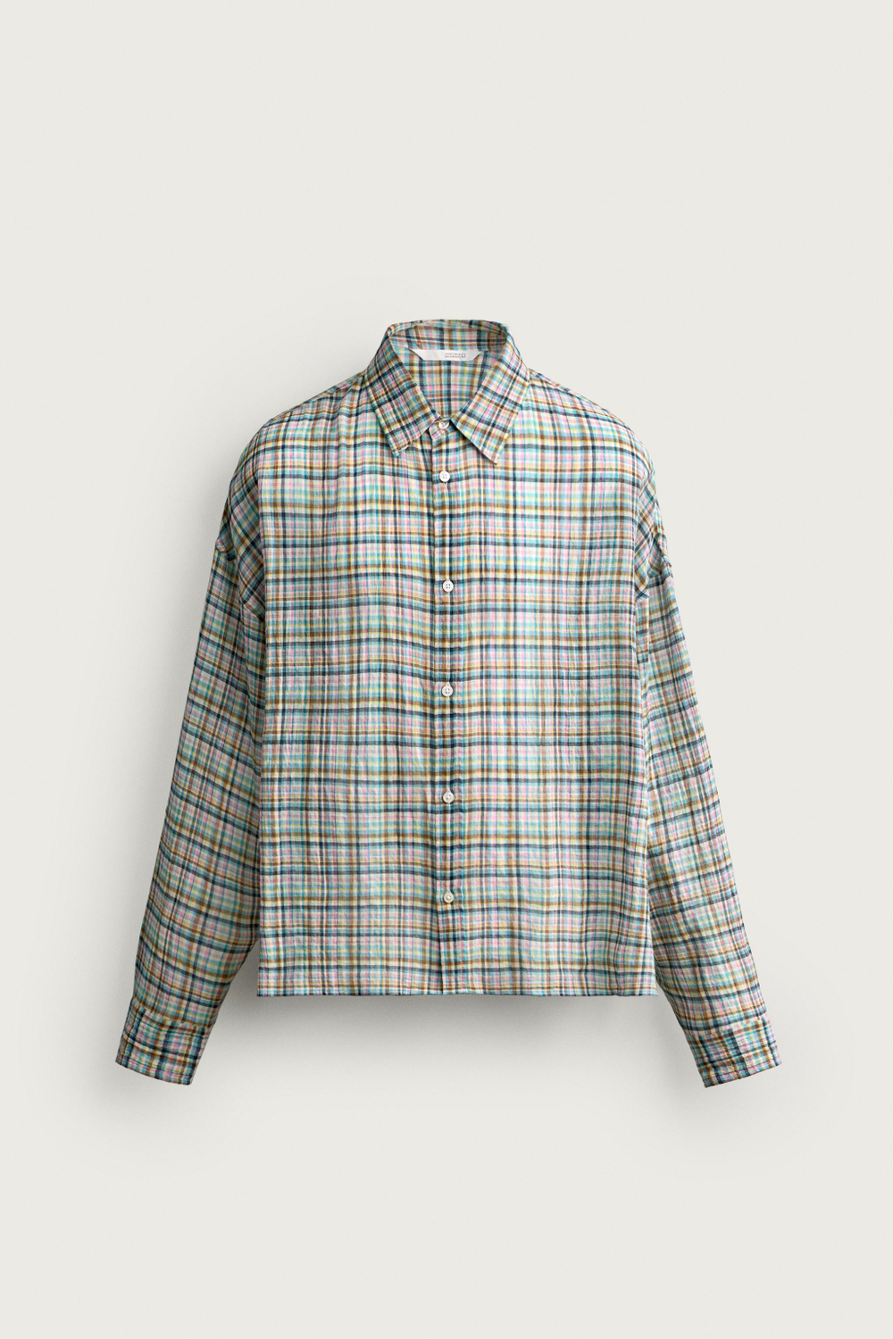 РУБАШКА RELAXED FIT В КЛЕТКУ — ZARA · 8077/620