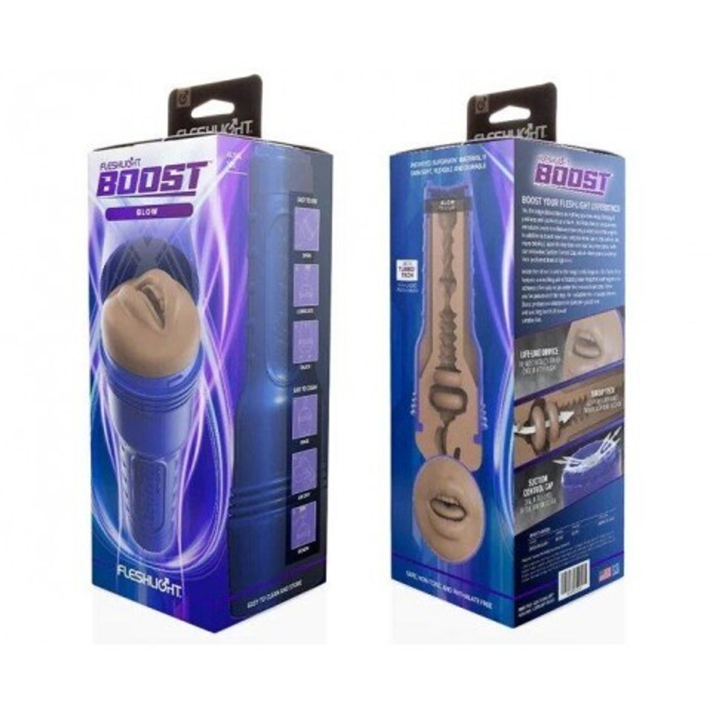 Мастурбатор реалистичный Fleshlight Boost Blow бежевый (рот)