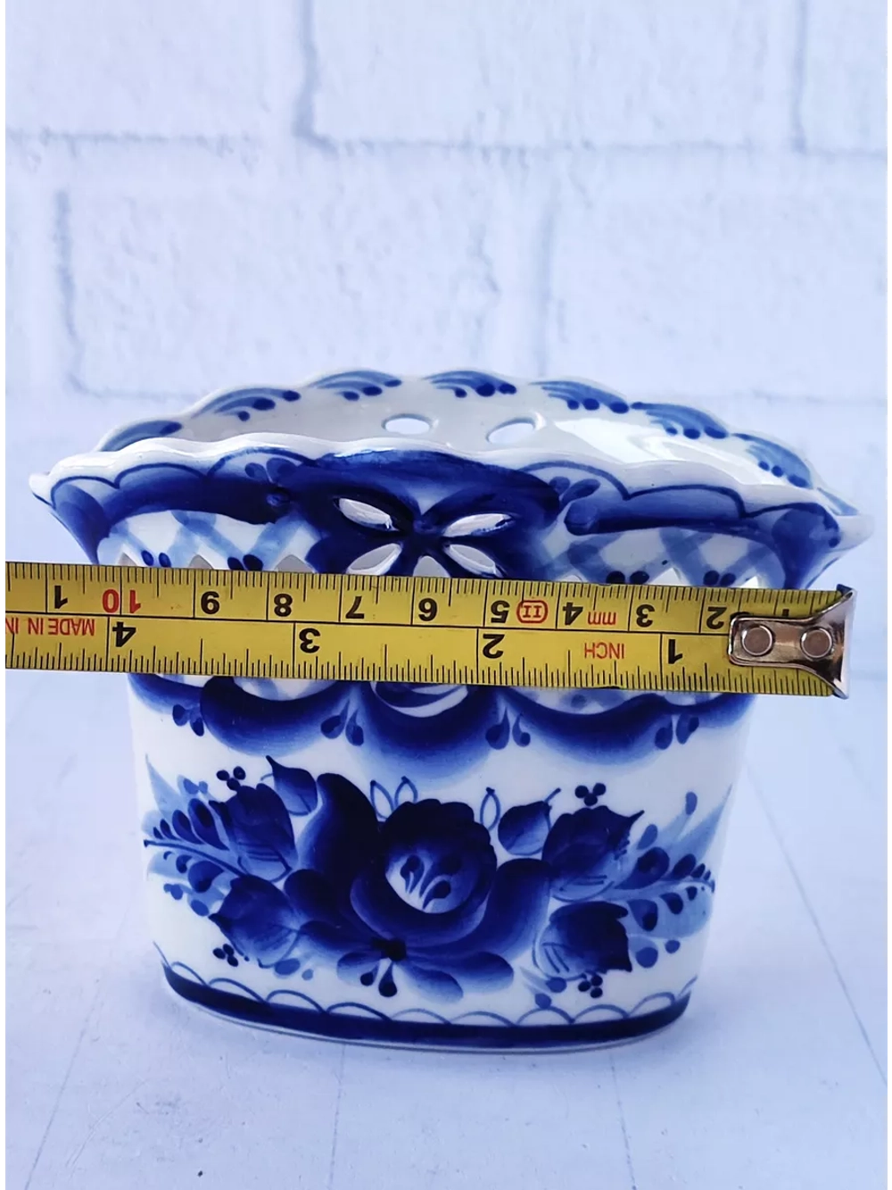 Салфетница для салфеток на стол Гжель
