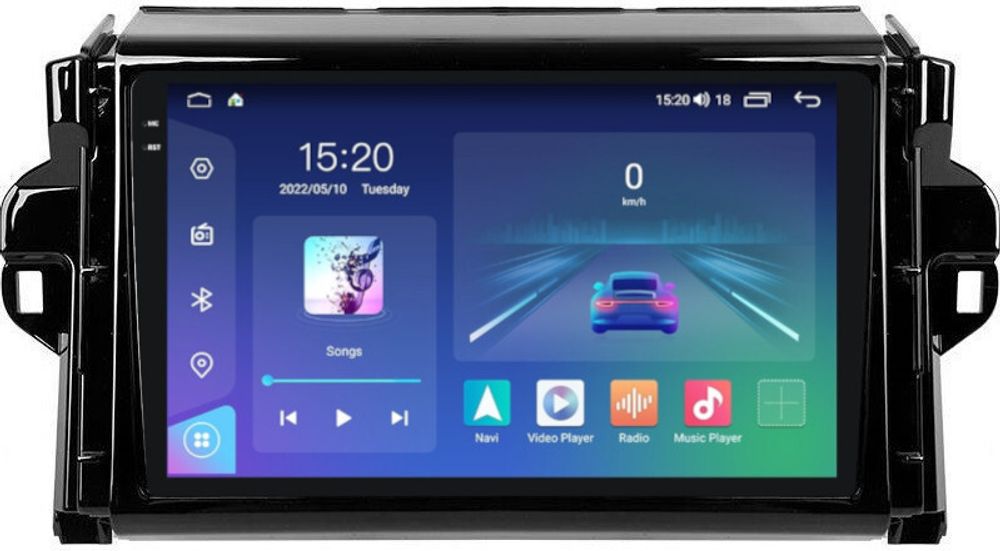 Магнитола для Toyota Fortuner 2015-2022 - Parafar PF589U2K на Android 13, Быстрая, QLED+2K, CarPlay, 4G SIM-слот
