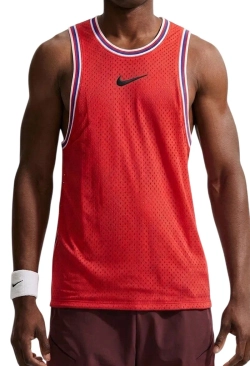 Мужская теннисная футболка Nike Court Slam Dri-FIT Sleeveless - dark concord/bright crimson
