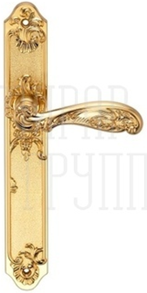 Дверные ручки ARCHIE ACANTO S. GOLD (CL) ПОД КЛЮЧ ЦИЛИНДР Цвет- Матовое золото